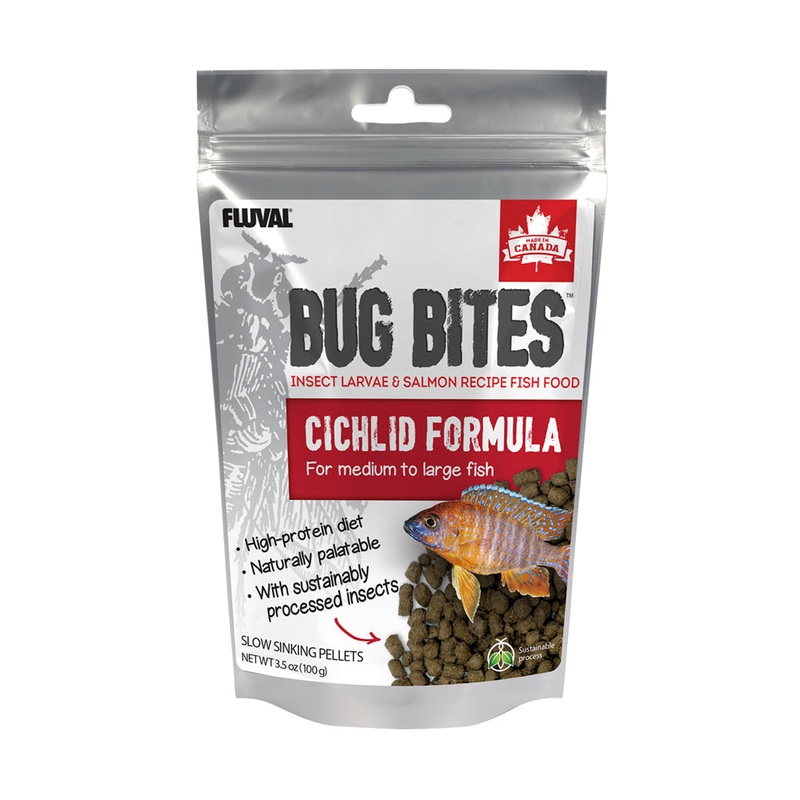 FL Bug Bites M-L Cichlid Pellets 3.5oz Fluval A6581