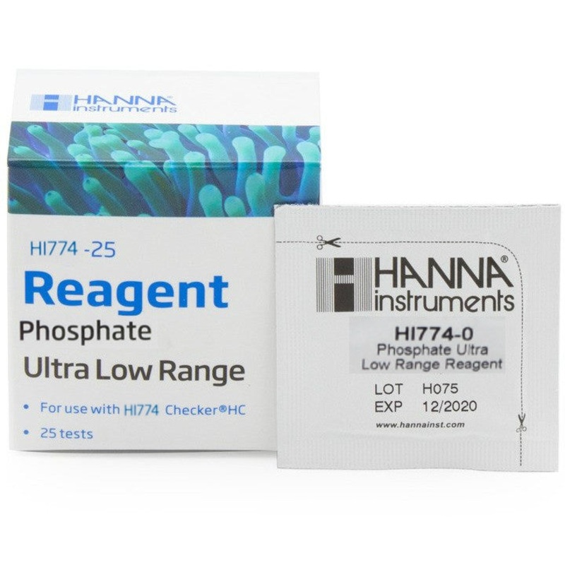 HI774-25 Marine phosphate - ultra low range, ascorbic acid, reagents for 25 tests