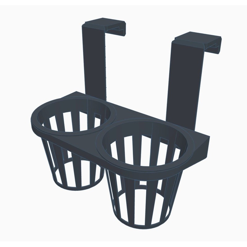 POTH-O-CARRY DIPTYCH - DUAL NET POT HOLDER WITH 2 3" POTS