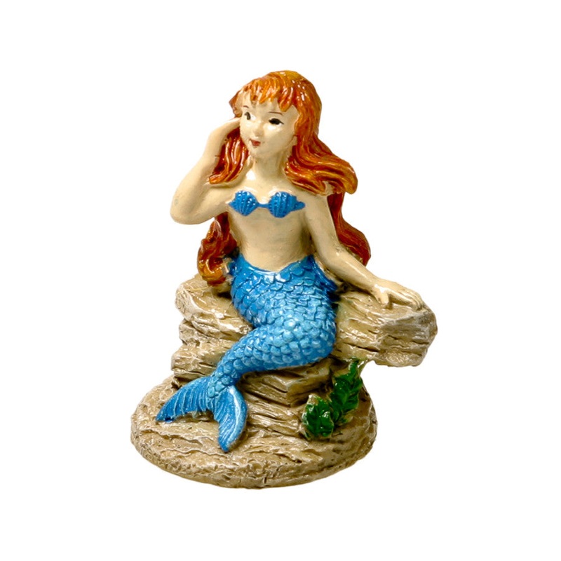 Blue Ribbon Pet Products Exotic Environments Poised Mermaid Aquarium Statue