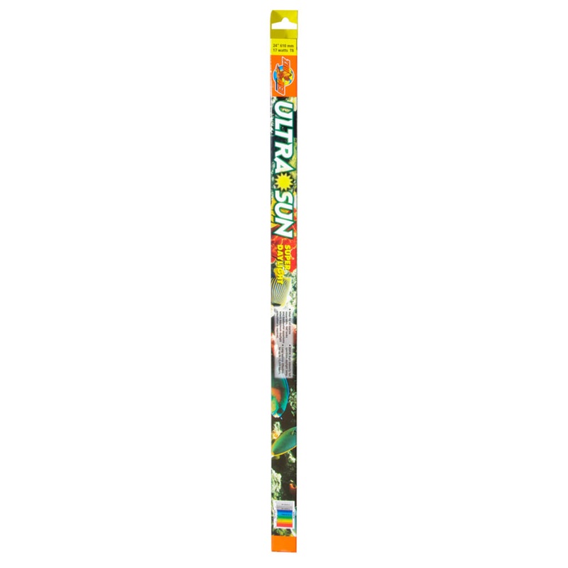Zoo Med Ultra Sun Trichromatic Super Daylight T8 Lamp White, 1ea/24 in