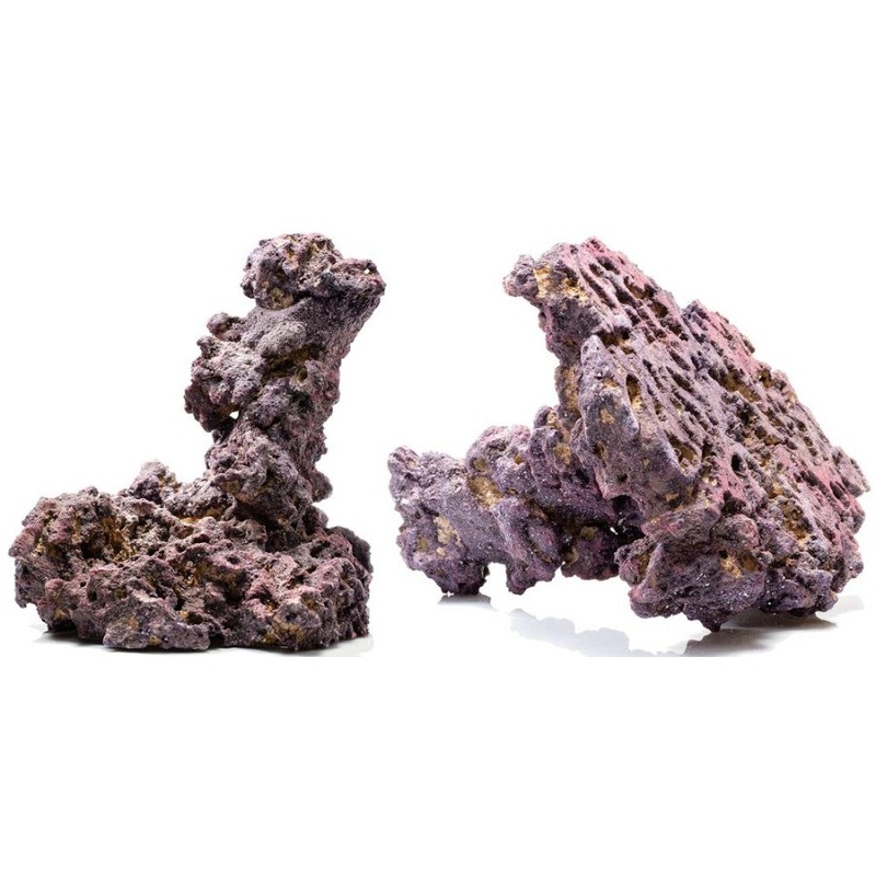CaribSea LifeRock Shrooms Purple, Brown, 1ea/12 in
