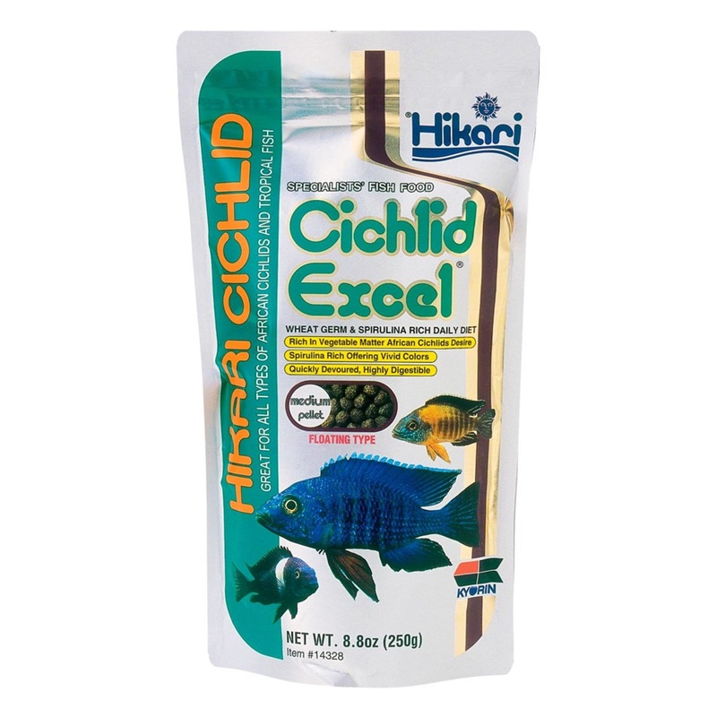 Hikari Cichlid Excel Pellets Fish Food 1ea/8.8 oz, MD
