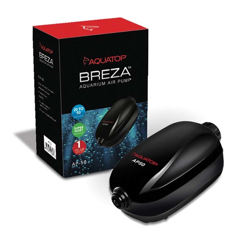 BREZA AP-100 Aquarium Air Pump with Flow control Knob 50-100gal