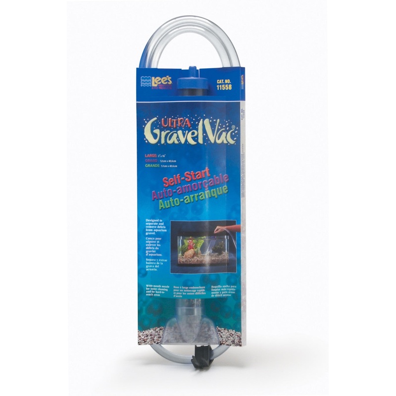 Self-Start Gravel Vacuum Cleaner with Nozzle & Clip