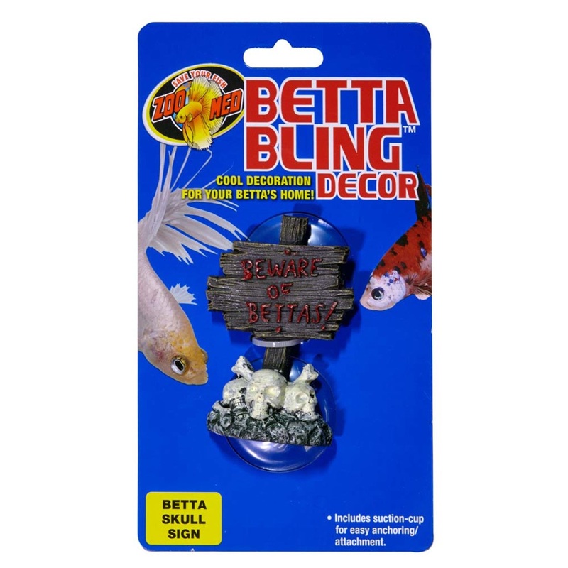Betta Bling Skull Sign