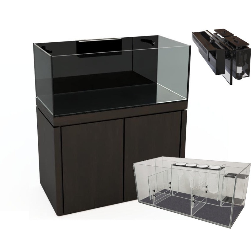 CRYSTAL Premium Reef Tank Kit - 48x24 Mocha