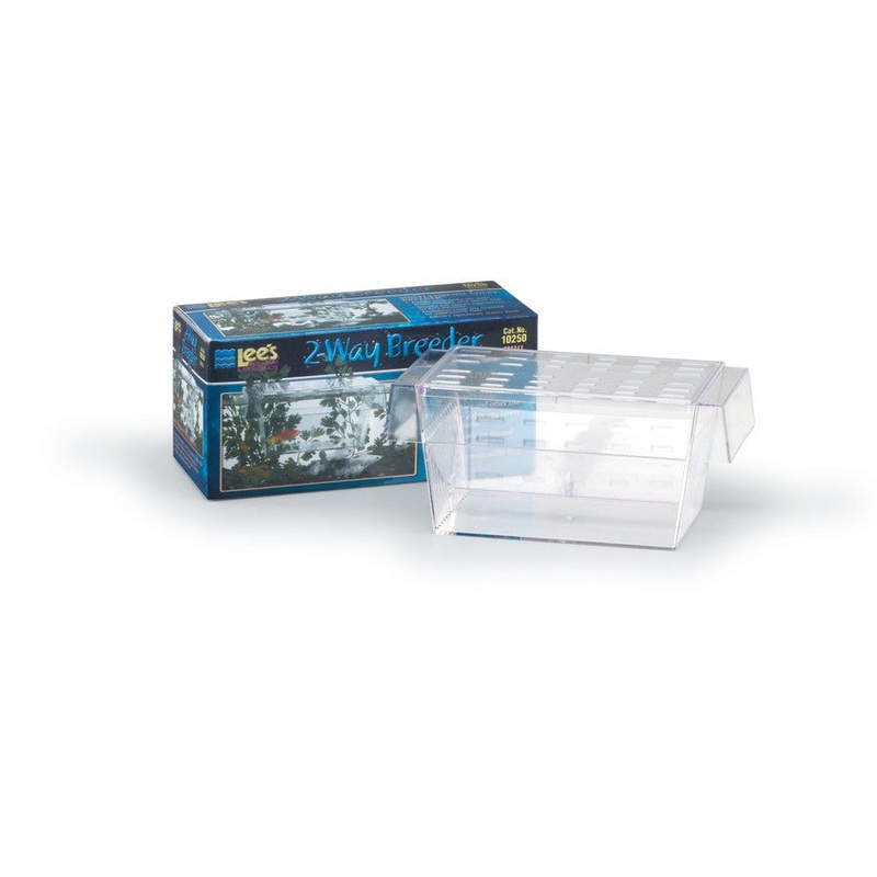 Lee's Aquarium & Pet Products Two-Way/Guppy Breeder Clear, 1ea/SM