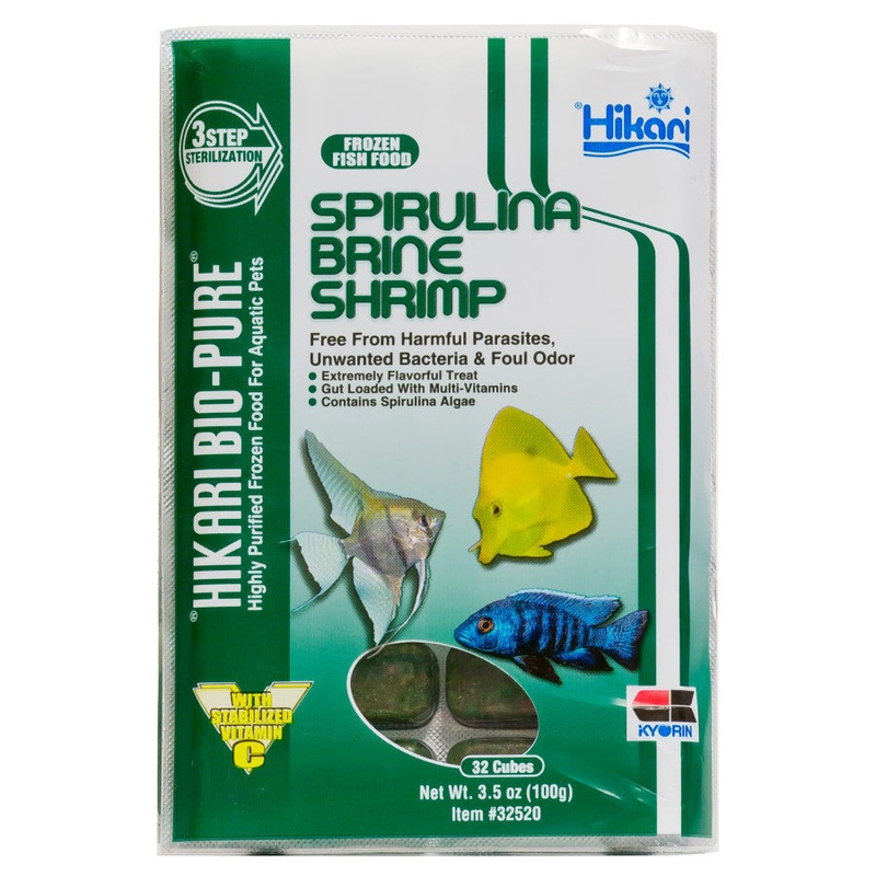 Spirulina Brine Shrimp cubes - 3.5 oz.