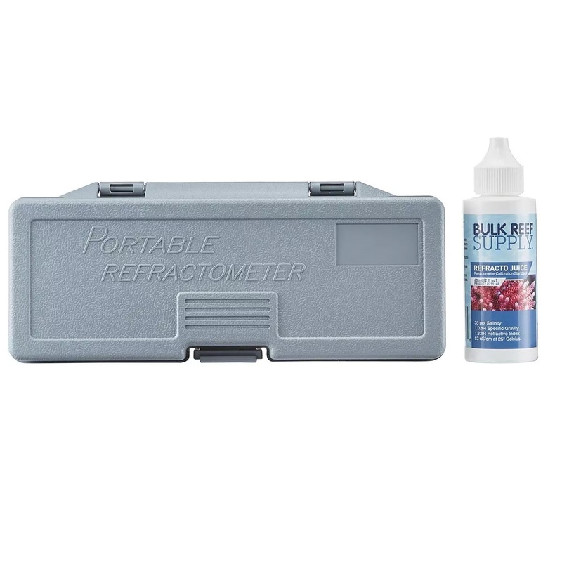LED Refractometer for Reading Salinity with Calibration Fluid