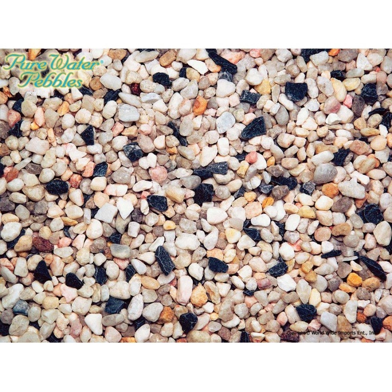 Pure Water Pebbles Premium Fresh Water Rainbow Gems Natural Aquarium Gravel 5LB