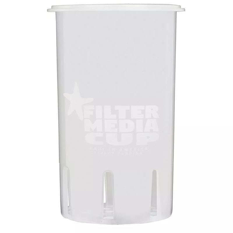 High Flow Flexible Filter Media Cup - 4 inch - Sea Foam White - Media Cup
