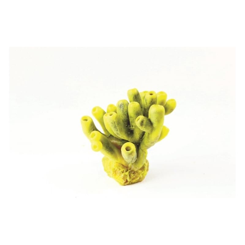 Mini Tube Sponge Y/Pu Yell/Purp Theonella sp. 10 x 9 Natureform Coral - 9757