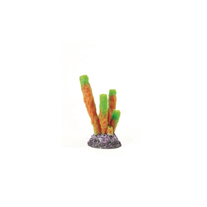 Pipe Sponge Green/Red Aplysina sp. 12.4 x 9.3 x 14.7 Natureform Coral - 9746