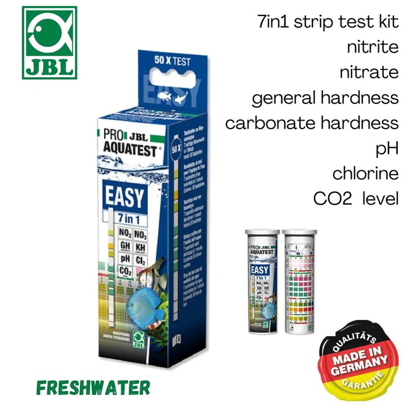 JBL Proaqua Test Easy 7in1 Test Strip (pH, KH, GH, NO2, NO3, Cl, CO2)