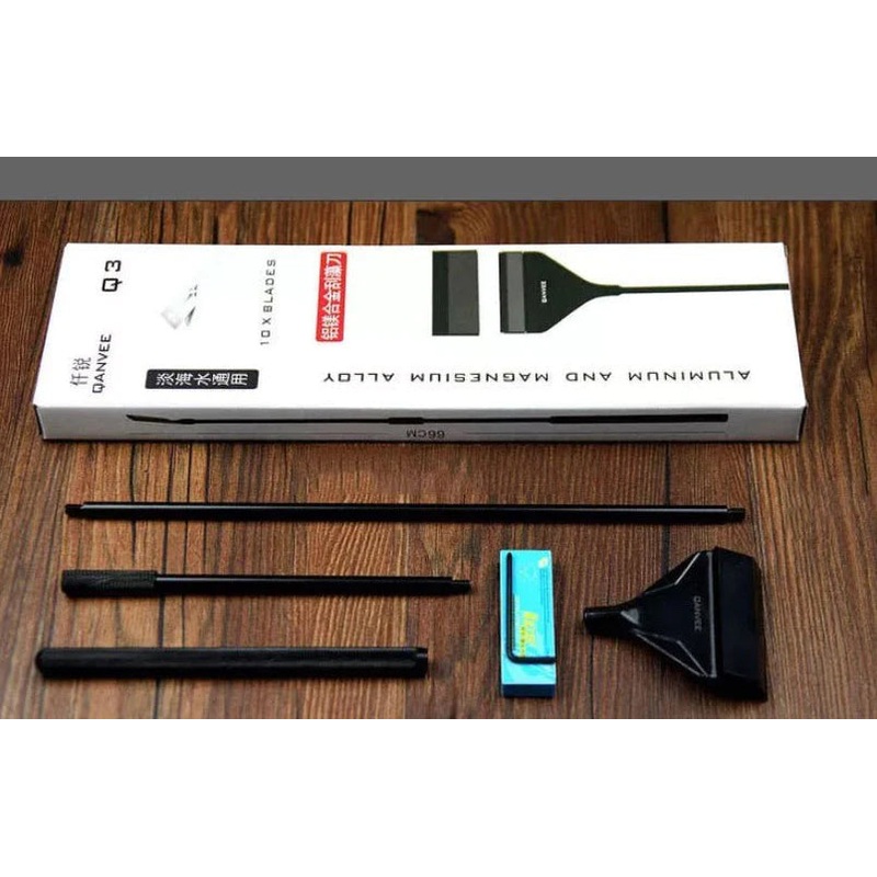 QANVEE - Stylish Black Alloy - Q3 Algae Scrapper 66cm