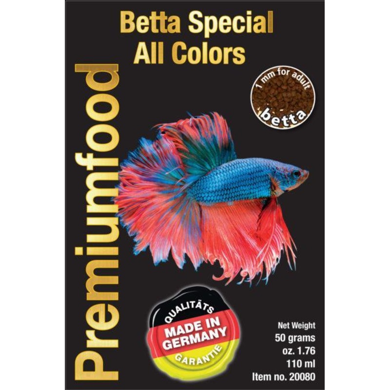 DiscusFood Betta Special - Premium Betta Food - Color Enhancer (50g)