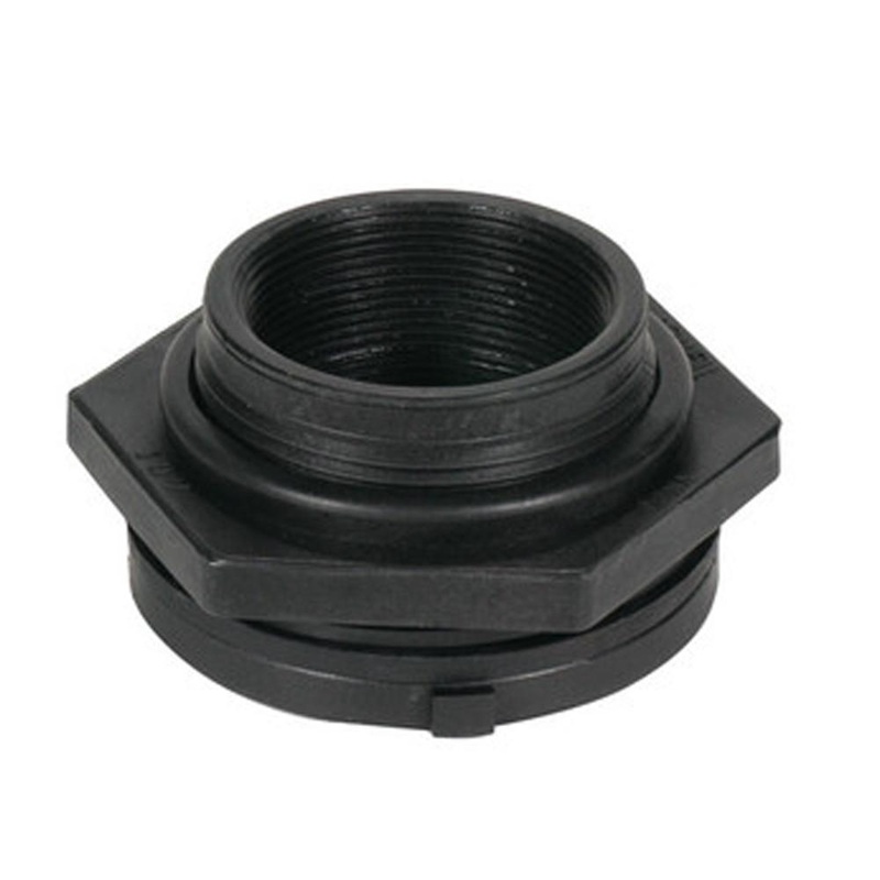 Aquascape Black Poly Bulk Head Fitting