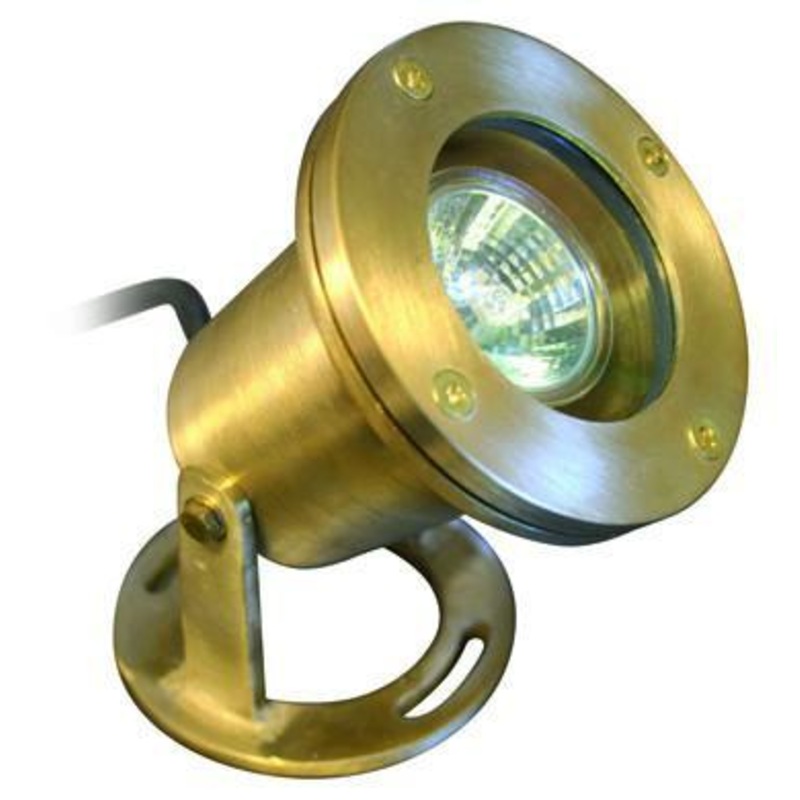 Yard Bright Brass Pond Light