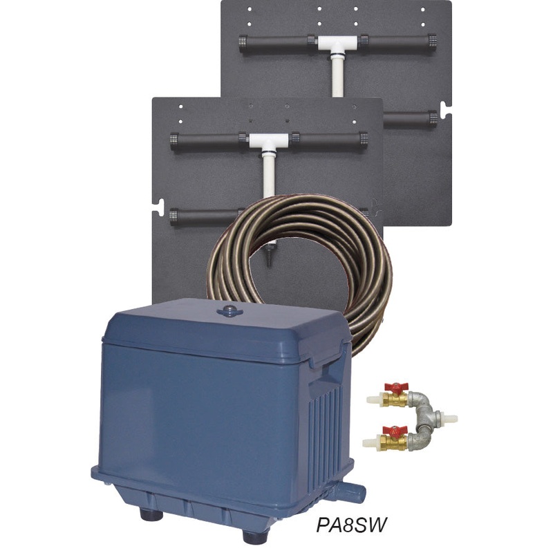 Shallow Pond Aeration Kit, Double Diffuser