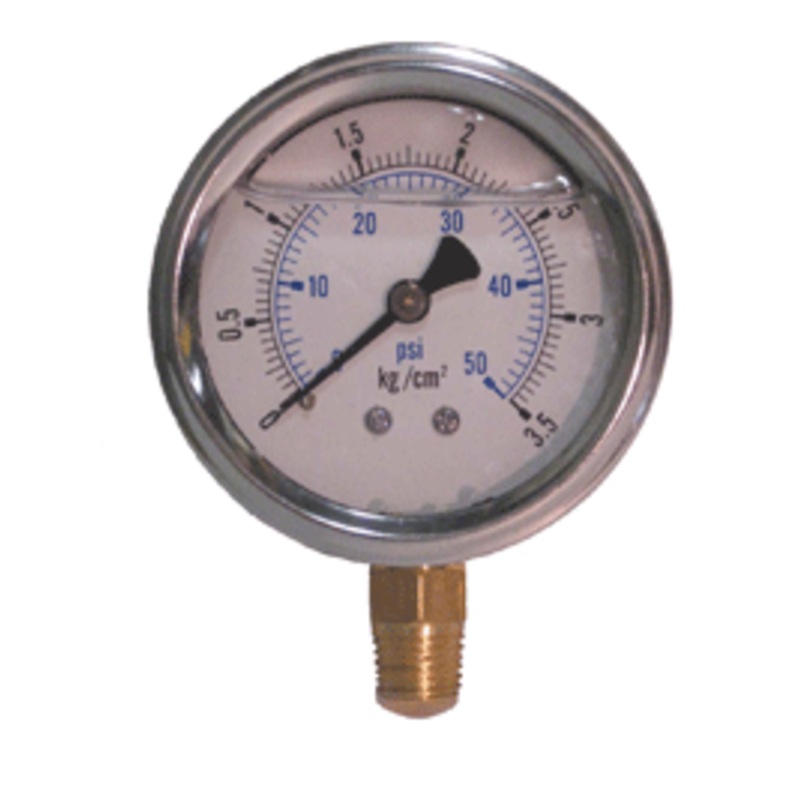 0-30 PSI liquid filled gauge 1/4" npt