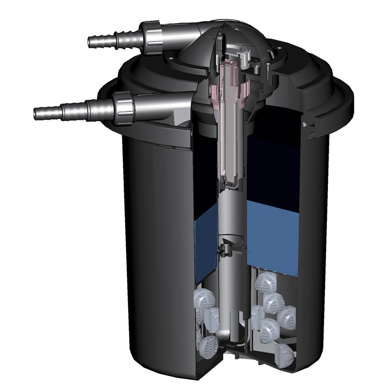 1300 Gallon Pressurized Filter - 9 watt UV