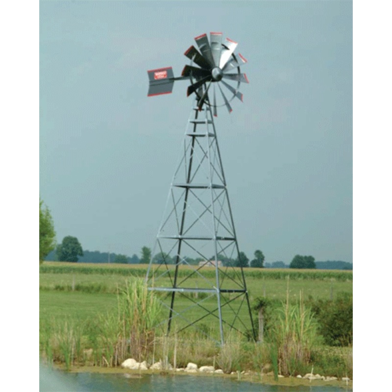 16' Four Legged Becker Windmill with 50' poly, 100' Quick Sink tubing and QS2 diffuser