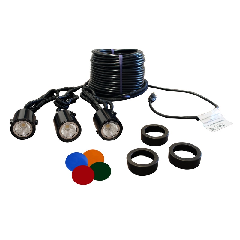 Three LED KASCO Fountain Lighting Package