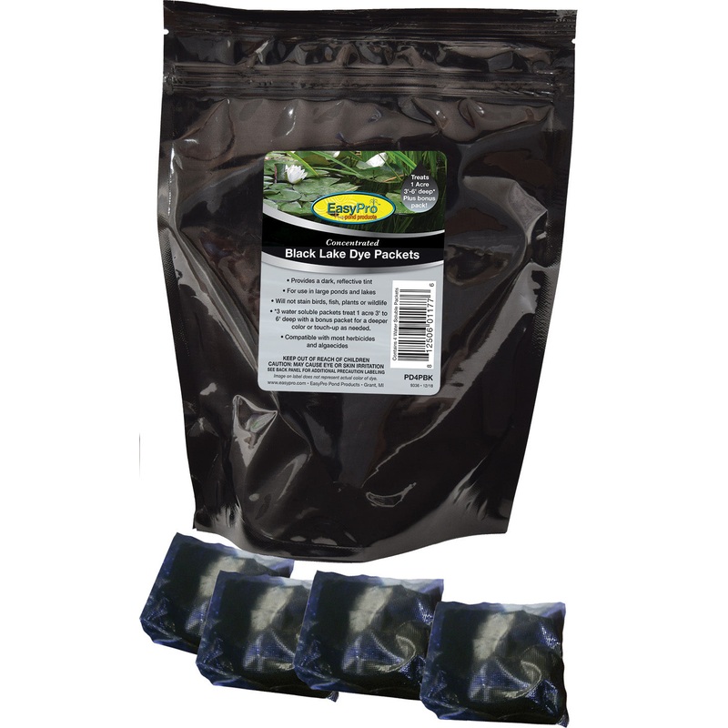 Concentrated Black Pond Dye, Dry, 4 Pack