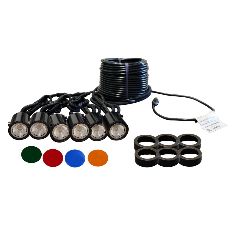 Six LED KASCO Fountain Lighting Package