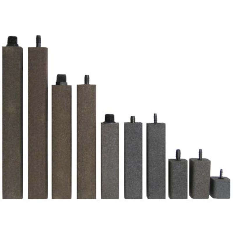 Alumina Airstone - 1 1/2" X 1 1/2" X 3" - 1/4" barb