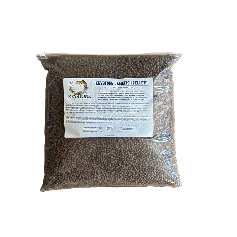 40% Protein Gamefish Pellets, 10 lb bag, 3.0mm (1/8")
