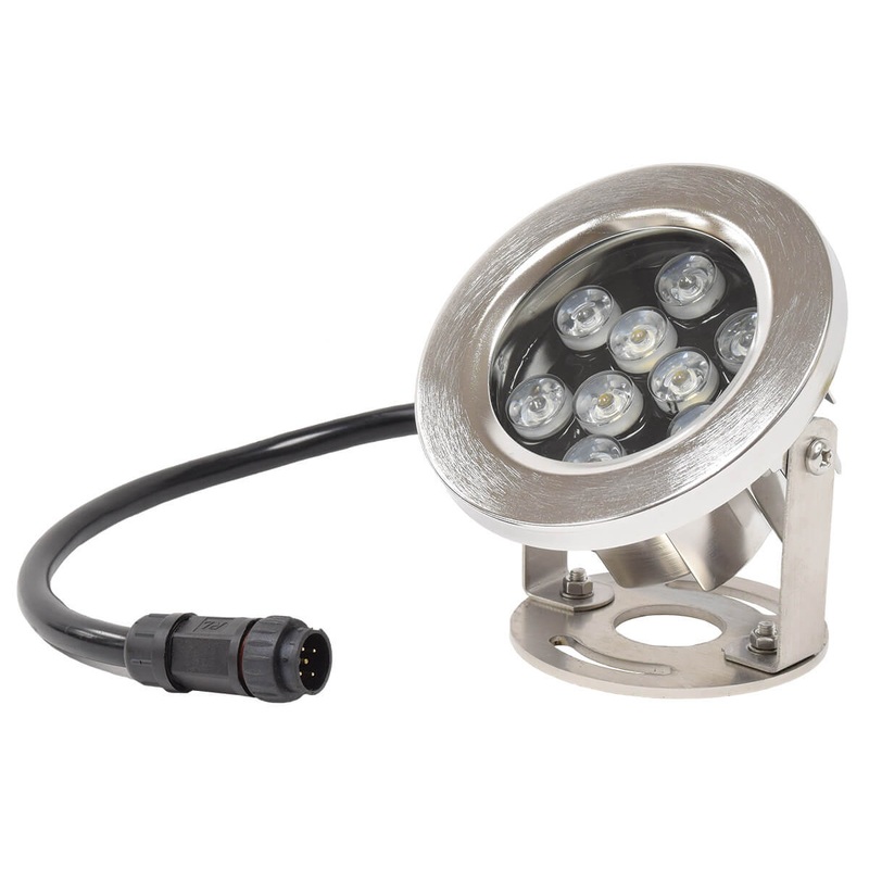Cabrio Color Changing LED Submersible Light  Stainless Steel