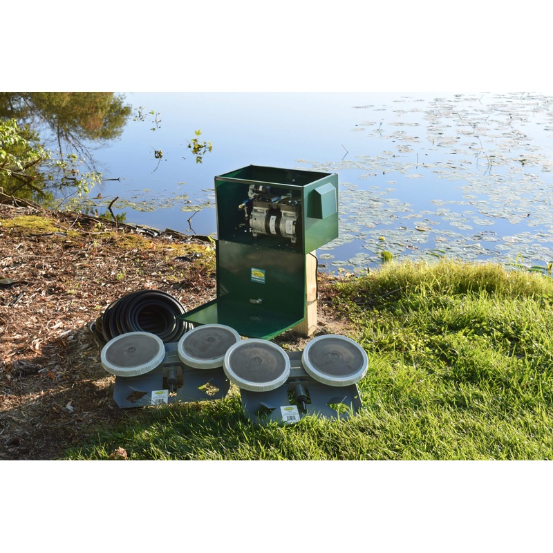 Sentinel Deluxe Aeration System  Complete PA65 System with Post Mounted Cabinet