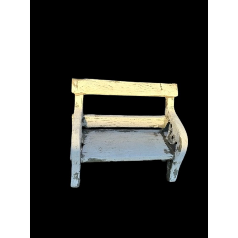 Concrete Grandma Grandpa Bench