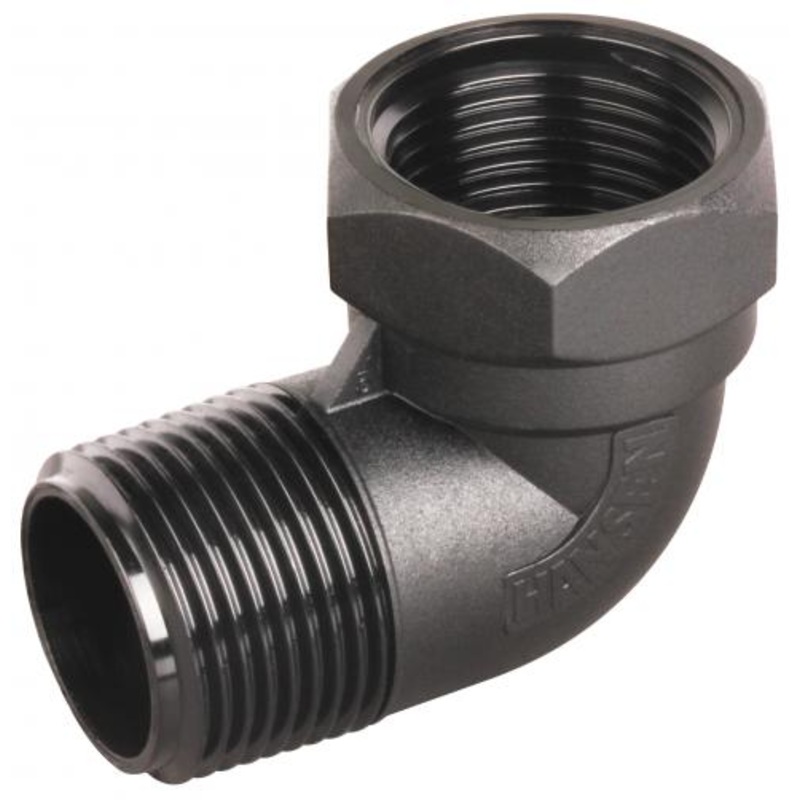 Male/Female Poly Threaded Elbow