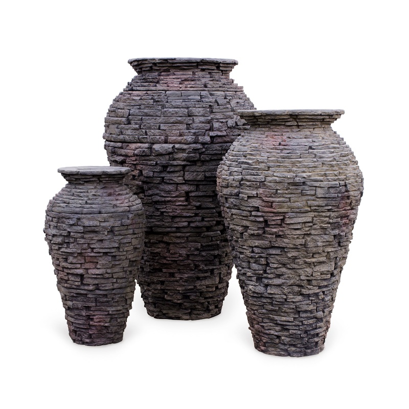 AquascapeStacked Slate Urns