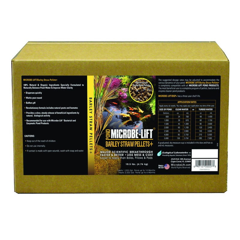 Microbe-Lift Barley Straw Pellets - Naturally Balance Pond Water & Improve Water Clarity