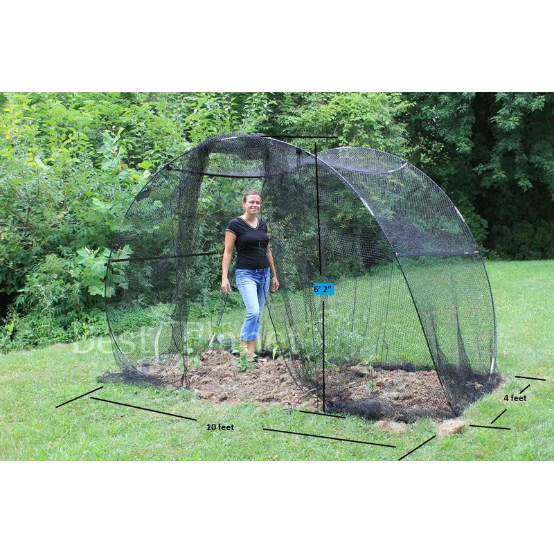 Adjustable Garden Dome with Netting