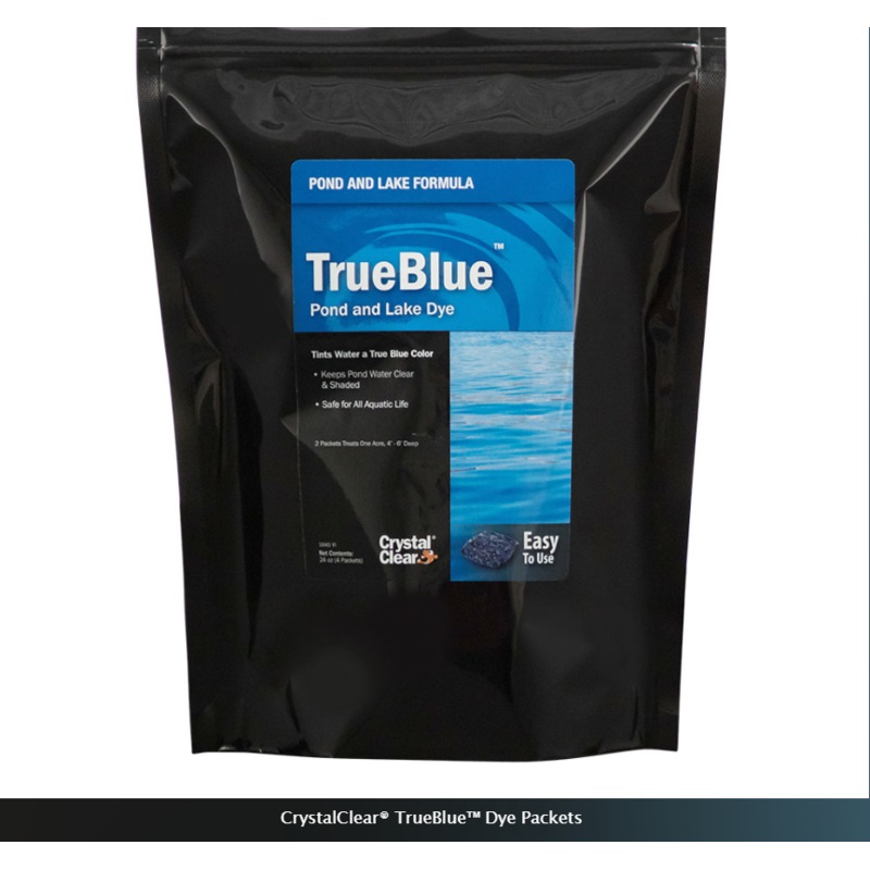 CrystalClear TrueBlue Dye Packets - No-Mess Water Soluble Packets