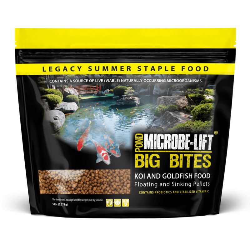 Microbe-Lift Legacy Big Bites Floating Pellets - Food for Larger Fish