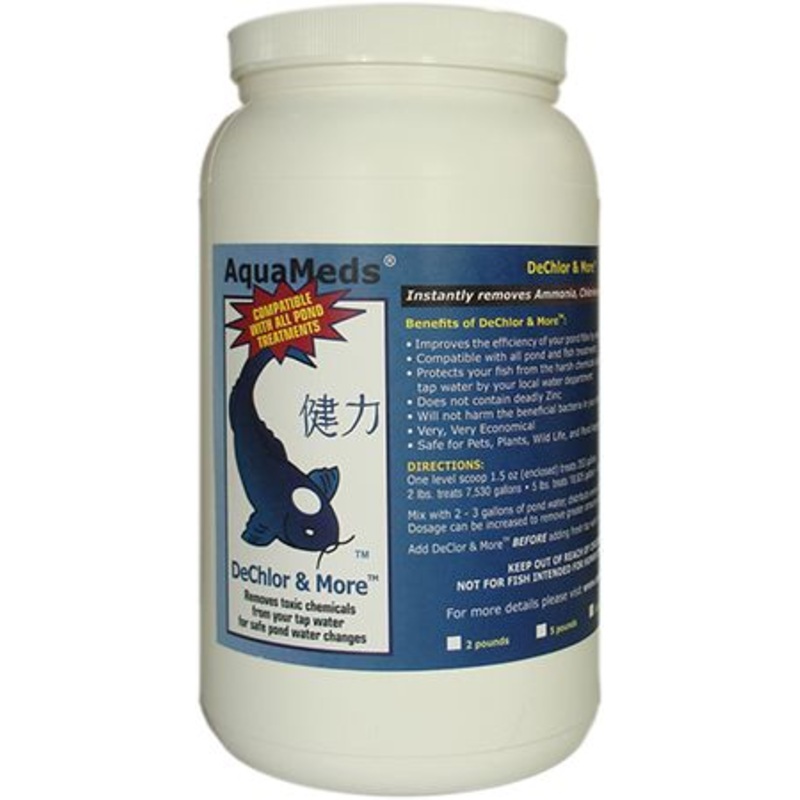 AQUA MEDS DeChlor & More - Removes Ammonia, Chlorine, & Chloramines Instantly