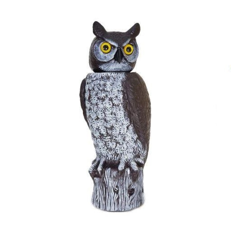 Natural Enemy Scarecrow Rotating-Head Owl