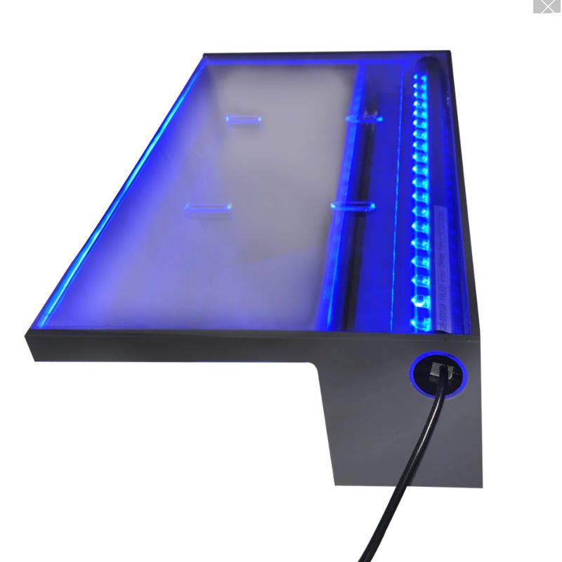 PondMaster 12" Blue LED Acrylic Spillway