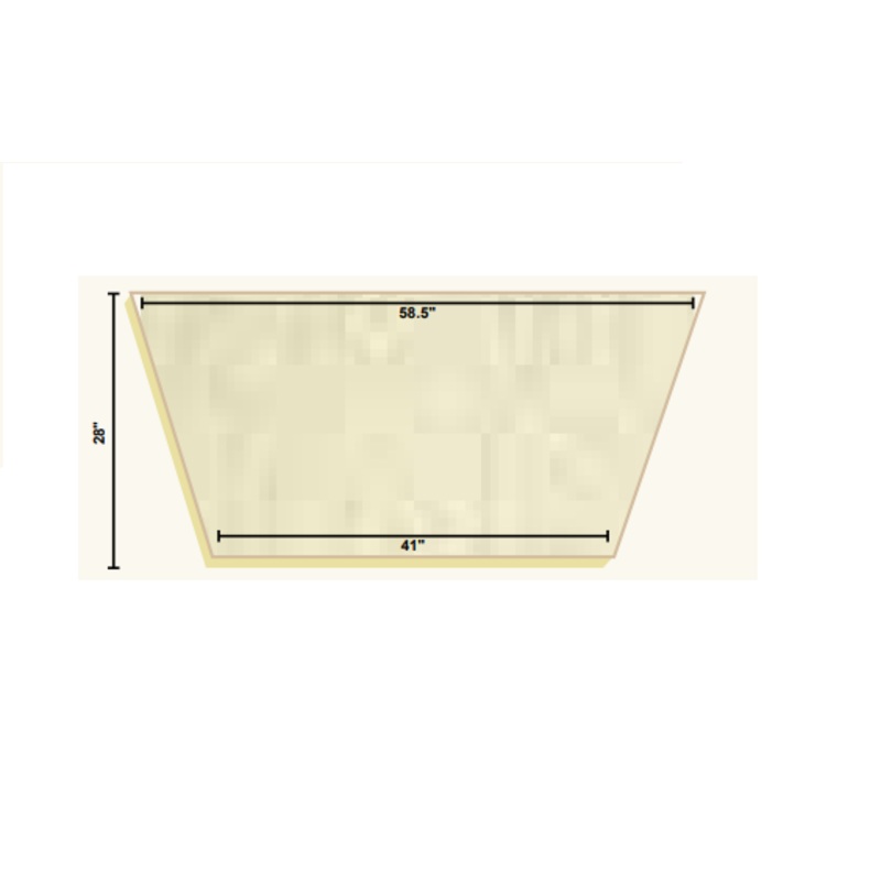 Replacement Filter Mat 58.5" x 41" x 28"