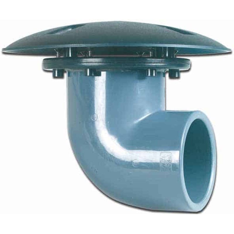 3" Bottom Drain with 90 Degree Elbow