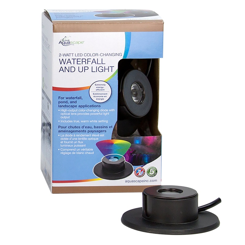 Aquascape 2-Watt LED Color-Changing Waterfall and Up Light