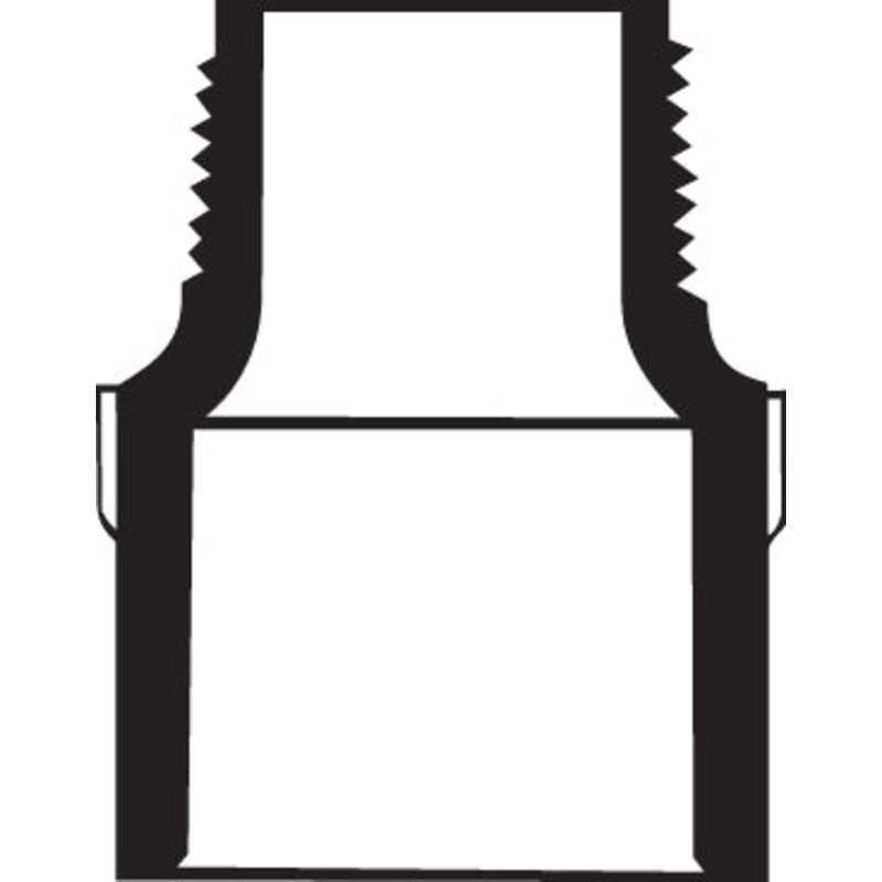 PVC Male (MPT) X SLIP Pipe Adapter