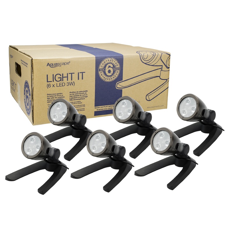 Aquascape Garden and Pond 3-Watt LED Spotlight 6-pack
