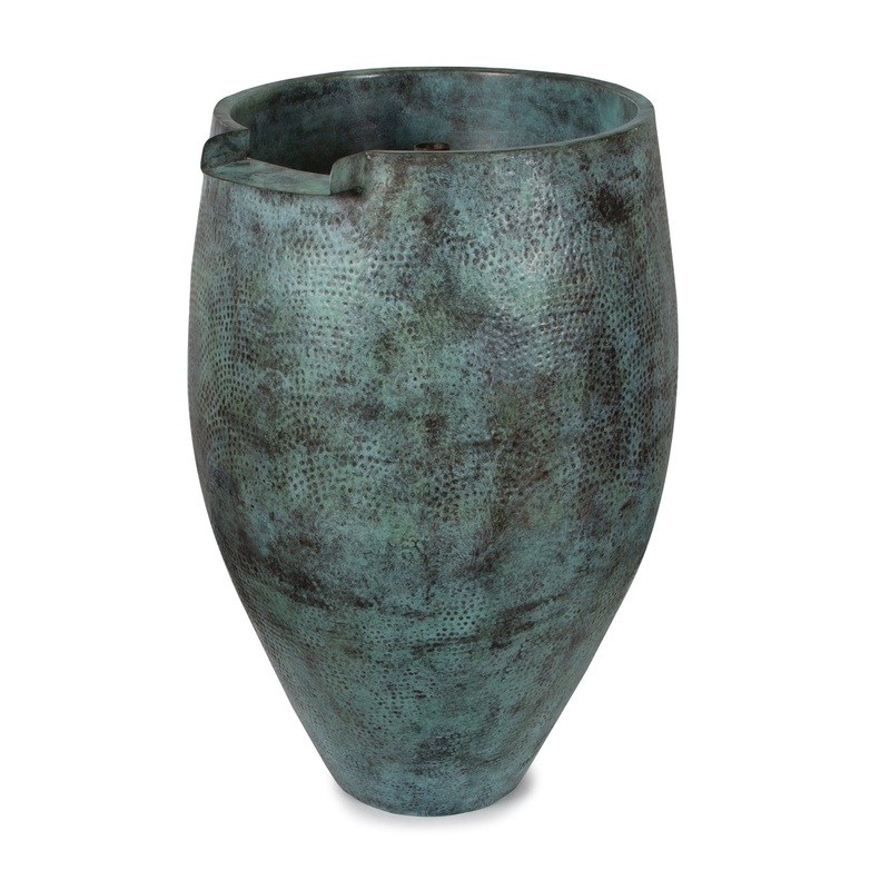 Atlantic Hammered Brass Aura Vases